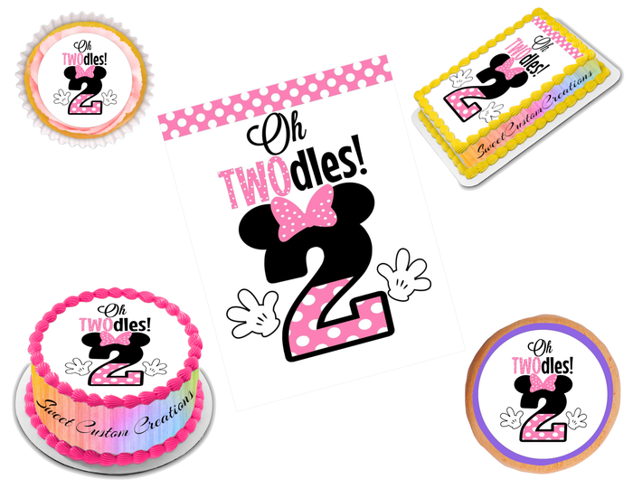 Oh Twodles Edible Image Frosting Sheet #2 (70+ sizes)