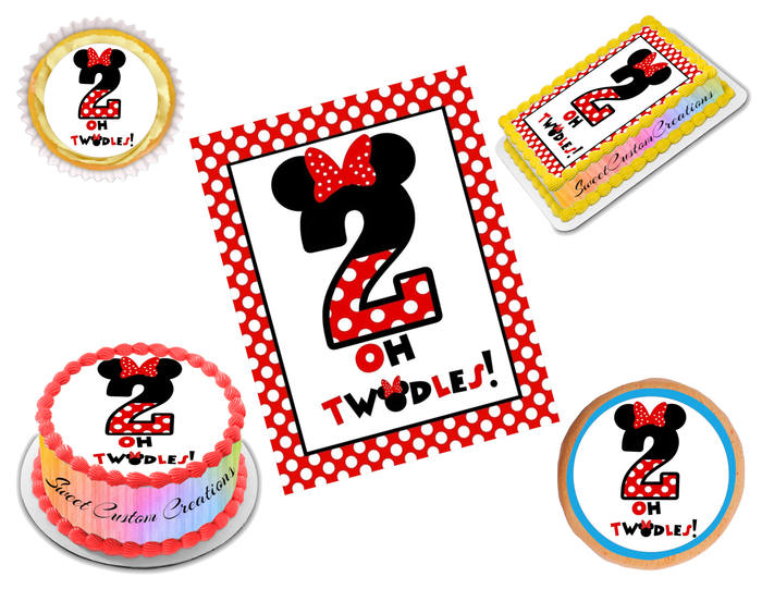 Oh Twodles Edible Image Frosting Sheet #4 (70+ sizes)