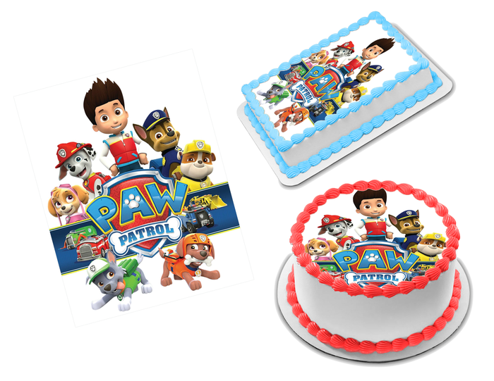 Paw Patrol Edible Image Frosting Sheet #12 (70+ sizes)