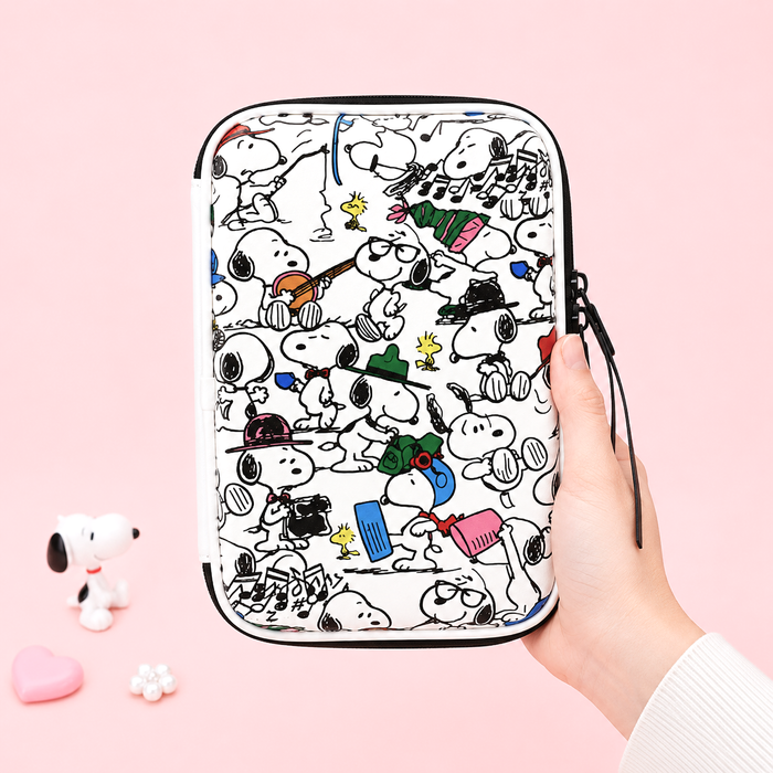 Peanuts Snoopy Hard Shell Pencil Case - Busy Day