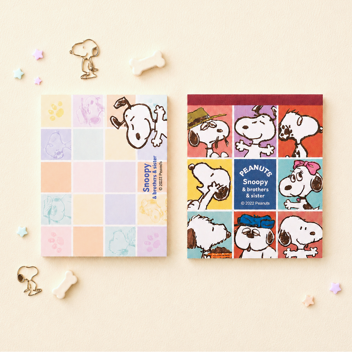 Peanuts Snoopy Memo Pad - Snoopy & Family - Collector's Edition