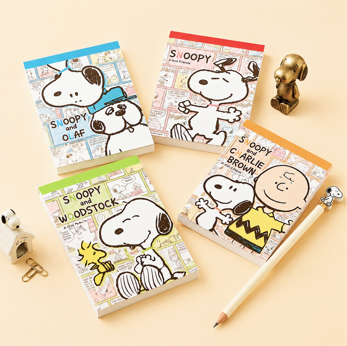 Peanuts Snoopy Memo Pad - Vintage Comics - Limited Edition
