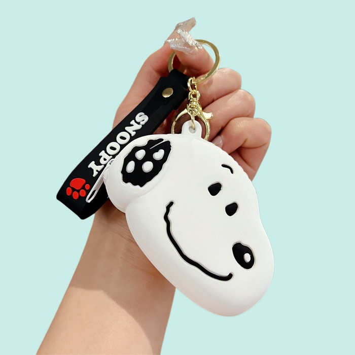 Peanuts Snoopy Mini Silicone Keychain Pouch