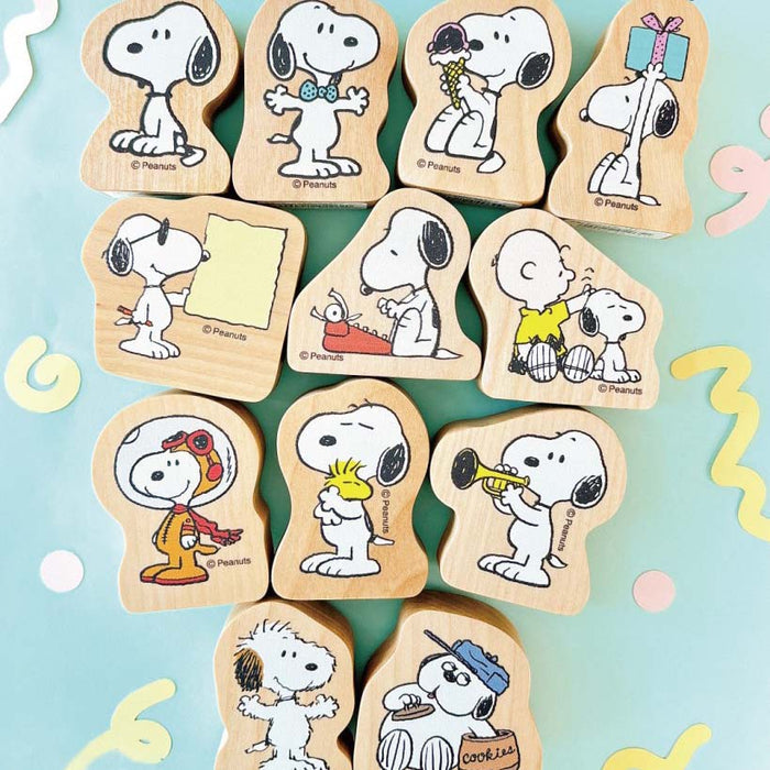 Peanuts Snoopy Wood Piece Stamps
