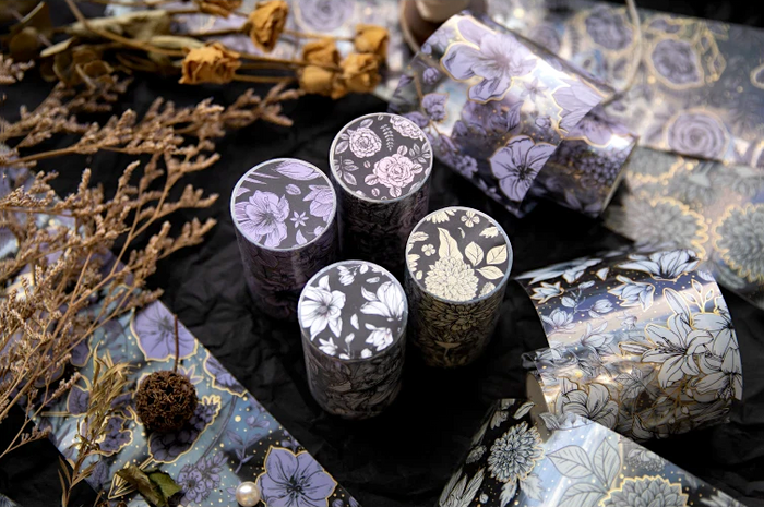 Pencilled Flowers Washi Tapes