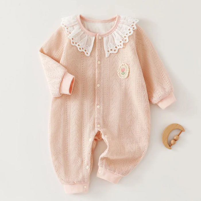 Peter Pan Collar Baby Rompers
