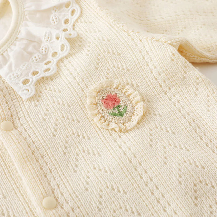 Peter Pan Collar Baby Rompers