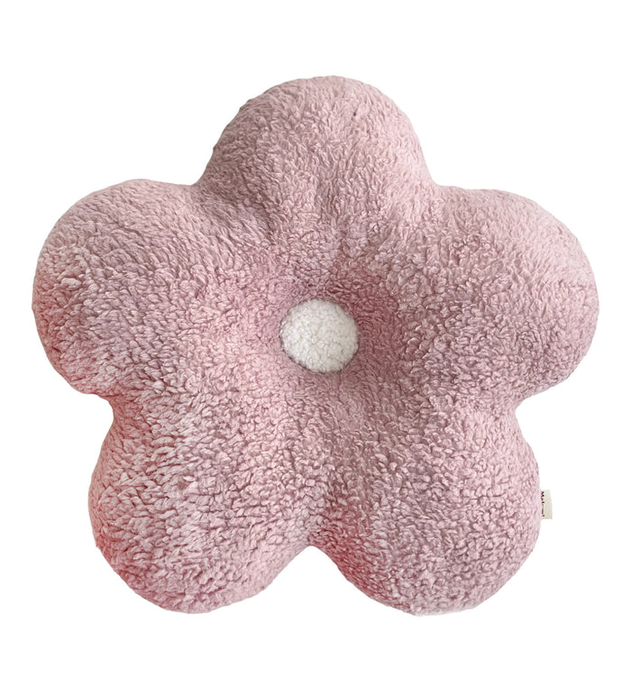 Pink Daisy Pillow Large - Cozy Nursery