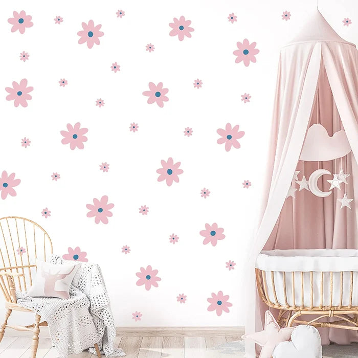 Pink Daisy Wall Decal