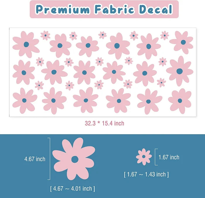 Pink Daisy Wall Decal