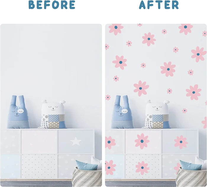 Pink Daisy Wall Decal