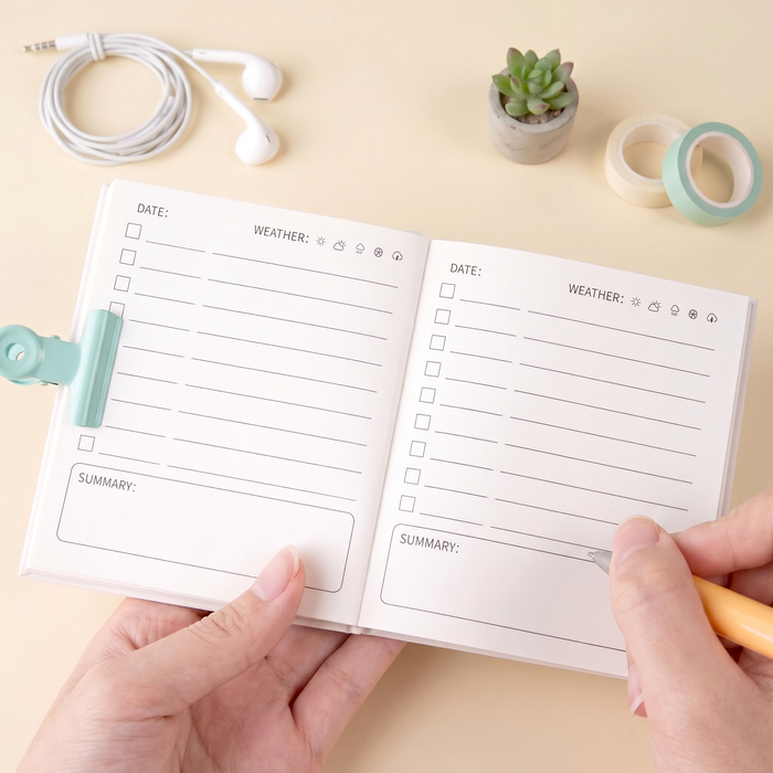 Plan For Today Square Pocket Planner + Pen