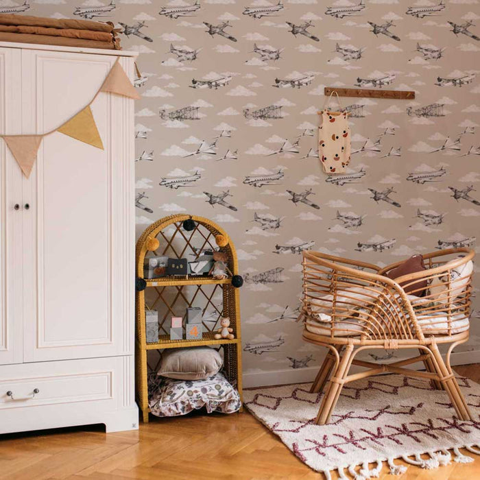 Planes Wallpaper - Cozy Nursery