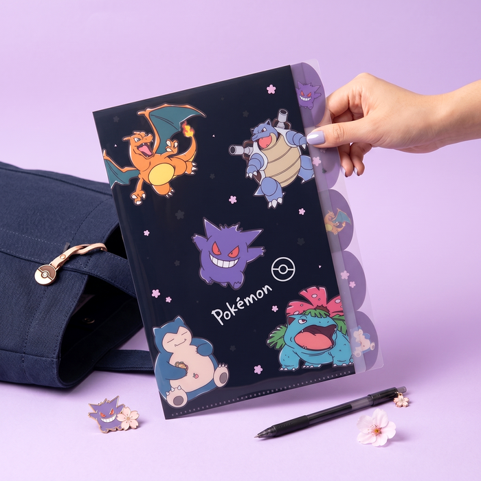 Pokemon A4 Folder With Dividers - Limited Edition - Midnight Sakura