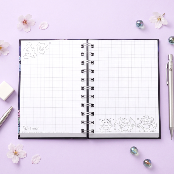 Pokémon A6 Spiral Notebook - Limited Edition - Midnight Sakura