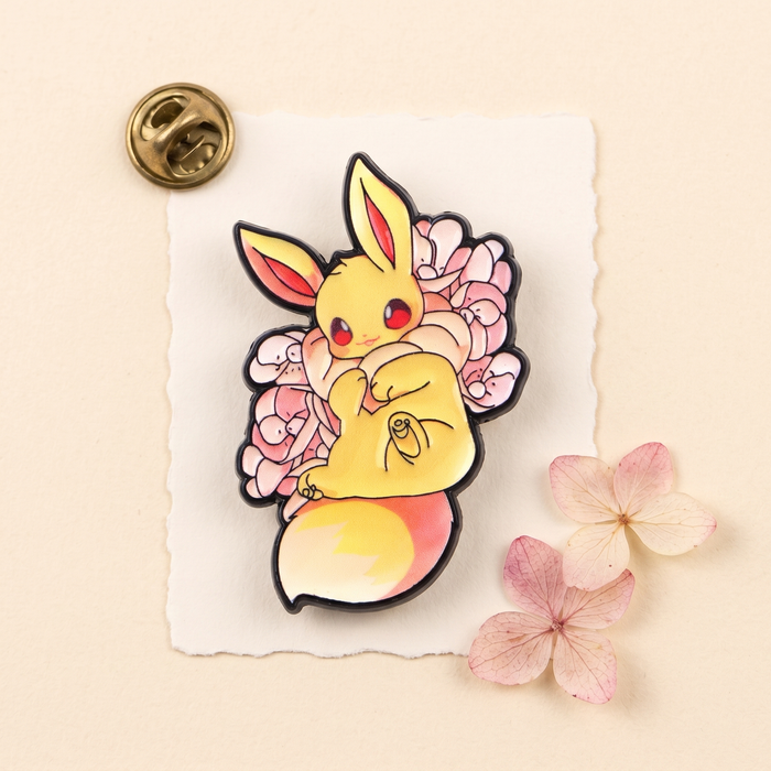 Pokémon Eeveelution Floral Enamel Pin – Floral Series