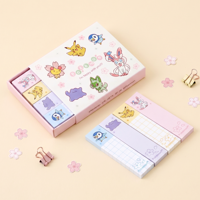 Pokémon Hako Fusen Sticky Notes - Limited Edition - Petal Scatter