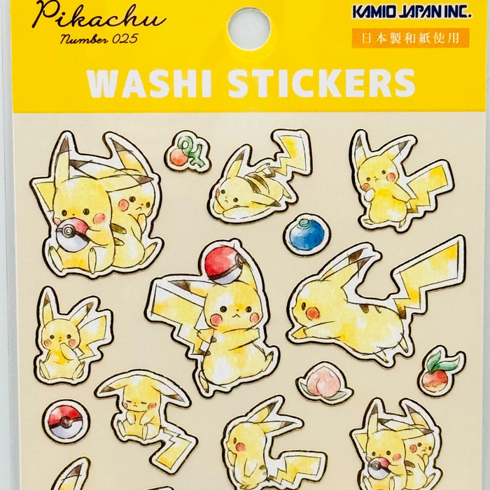 Pokemon Pikachu Number 025 Stickers