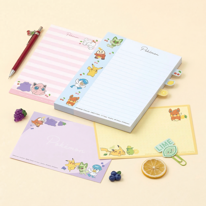 Pokemon Pocket Monsters Large Notepad - Limited Edition - Blue