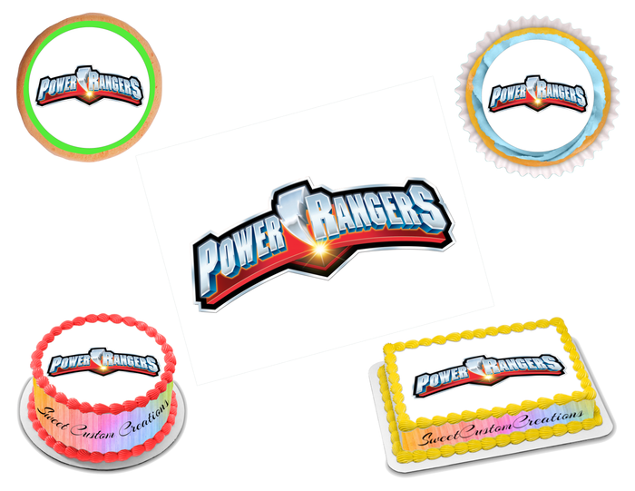 Power Rangers Edible Image Frosting Sheet #1 (70+ sizes)