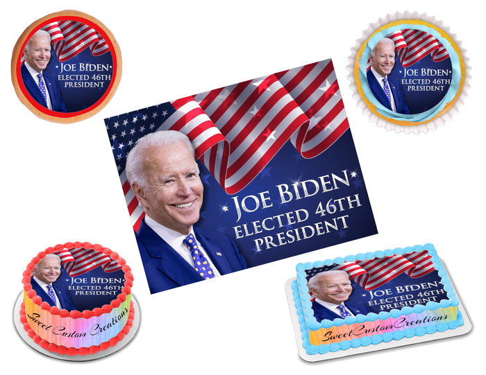 President Joe Biden Edible Image Frosting Sheet #10 (70+ sizes)