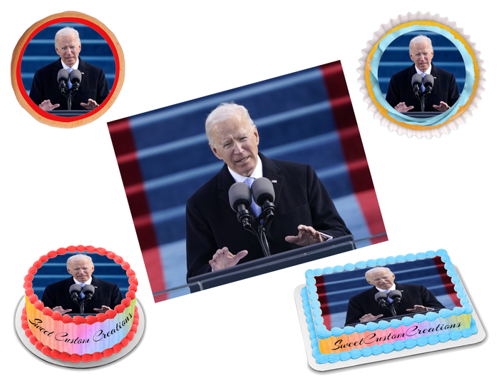 President Joe Biden Edible Image Frosting Sheet #3 (70+ sizes)
