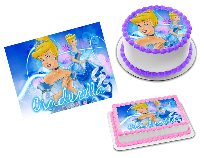 Princess Cinderella Edible Image Frosting Sheet #22 (70+ sizes)