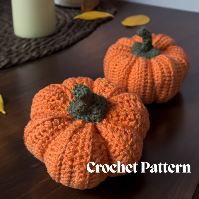 Pumpkin Crochet Pattern ONLY Beginner Crochet - Cozy Nursery