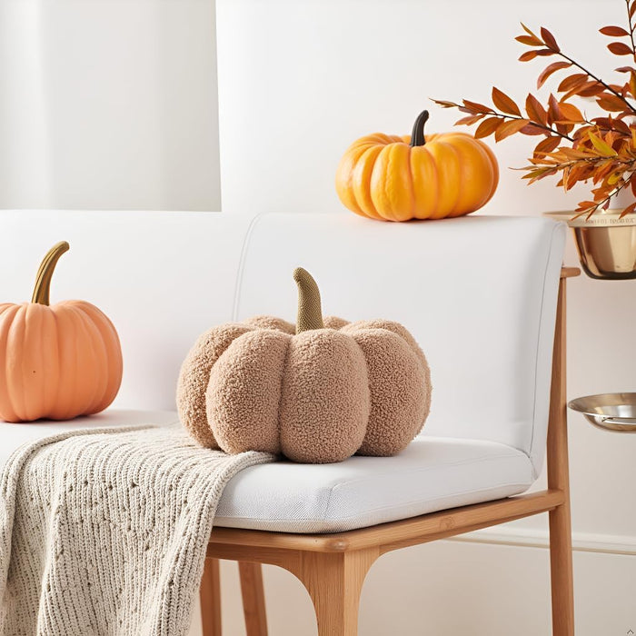 Pumpkin Sherpa Pillow