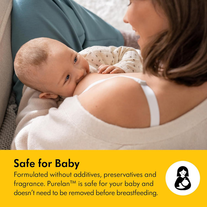 Purelan Lanolin Nipple Cream, Fast Relief for Sore Nipples & Dry Skin during Breastfeeding