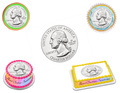 Quarter Edible Image Frosting Sheet #2 (70+ sizes)