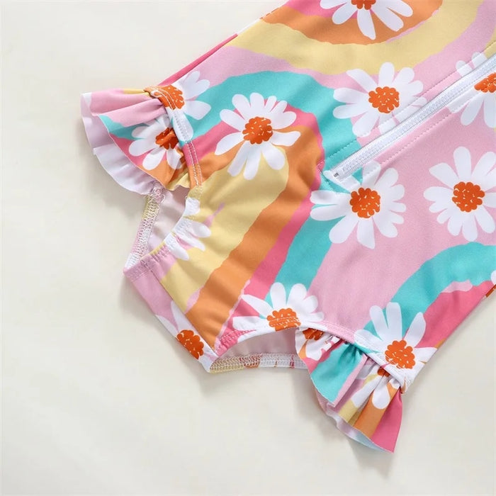 Rainbow Baby Swimwear Rash Guard Set
