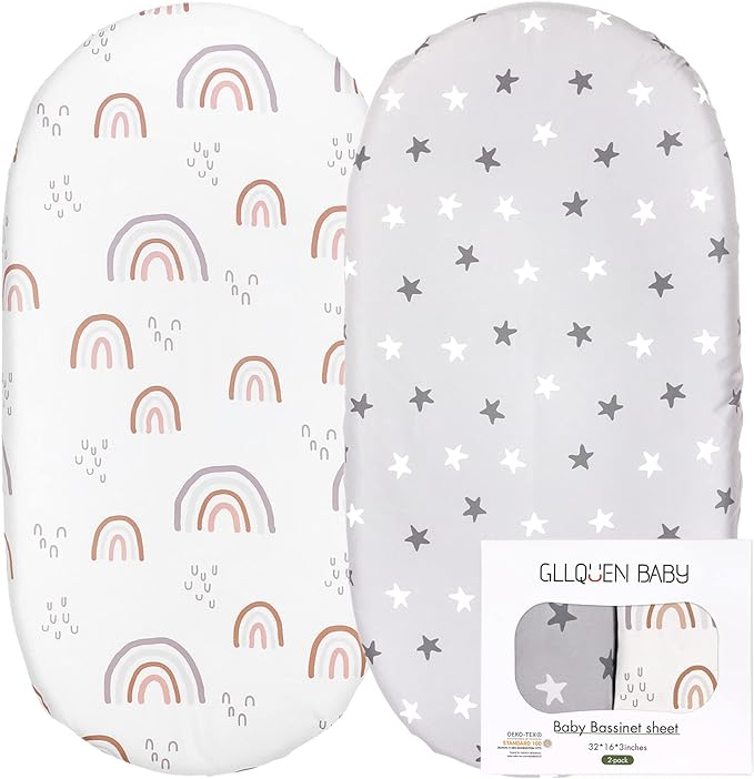 Rainbow Crib Mattress Cover Set of 2