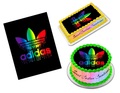 Adidas Rainbow Logo Edible Image Frosting Sheet #10 Topper (70+ sizes)