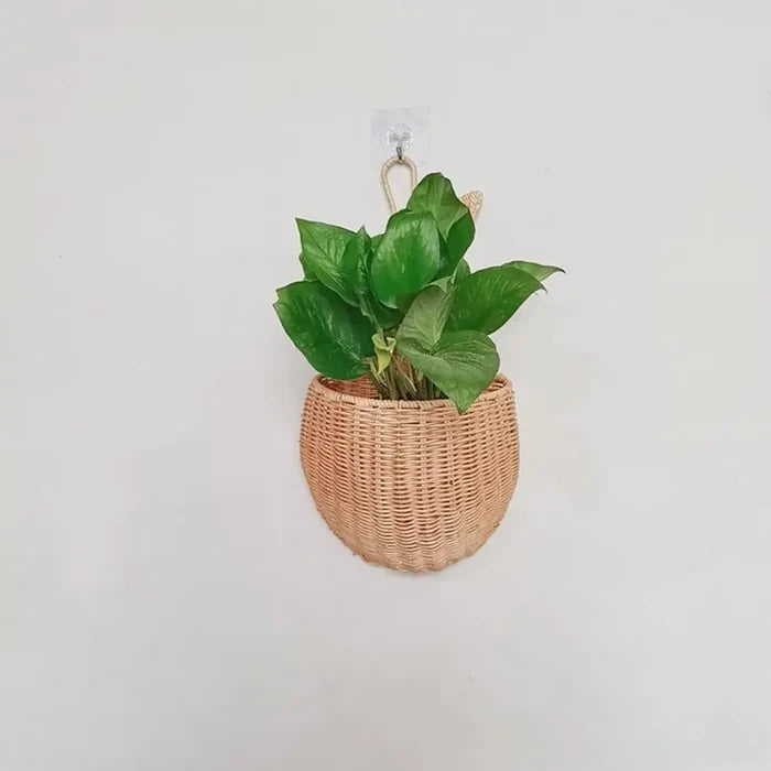 Rattan Pear Shape Storage Basket - Cozy Nursery