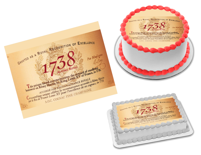 Remy Martin Cognac 1738 Edible Image Frosting Sheet #4 (70+ sizes)