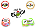 Resting Grinch Face Edible Image Frosting Sheet #21 (70+ sizes)