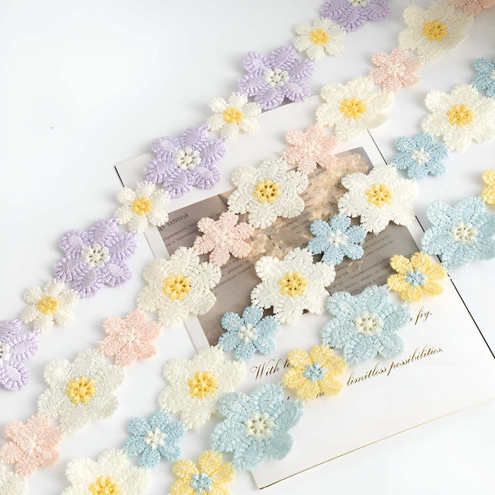 Retro Flowers Decorative Lace For Scrapbooking - Large Roll