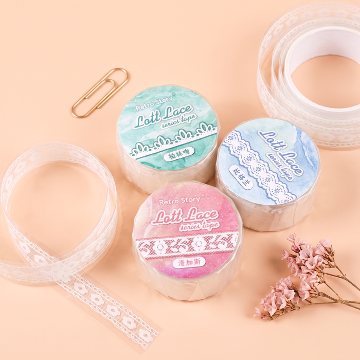 Retro Lace Die-Cut Masking Tapes