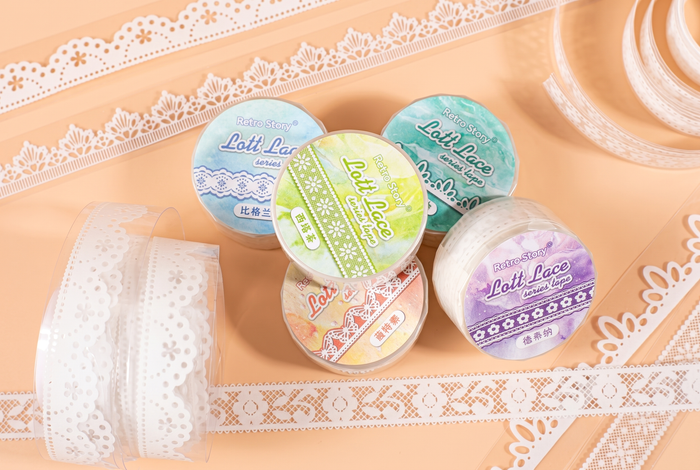 Retro Lace Die-Cut Masking Tapes