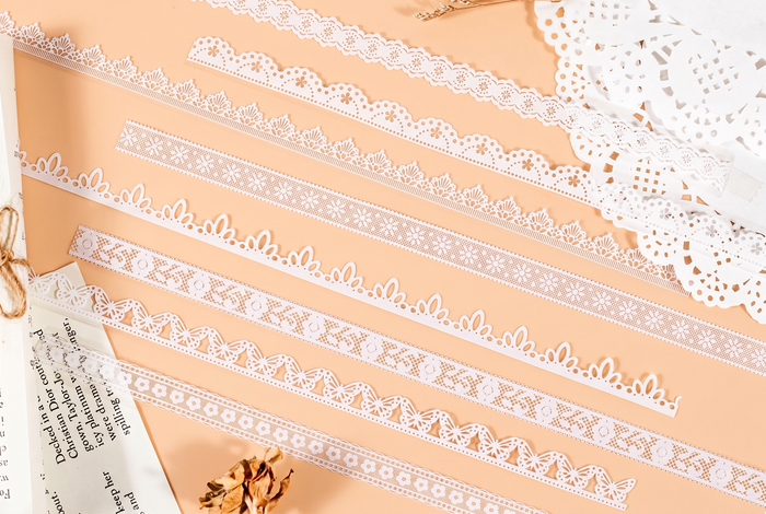 Retro Lace Die-Cut Masking Tapes