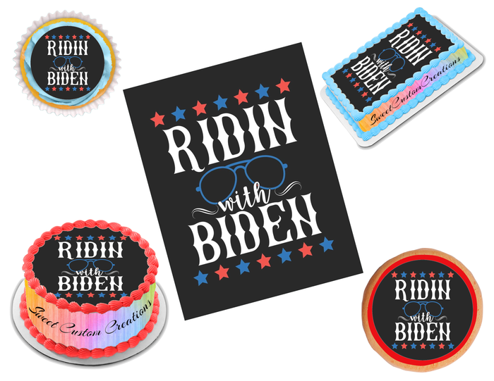 Ridin with Biden Edible Image Frosting Sheet #9 (70+ sizes)