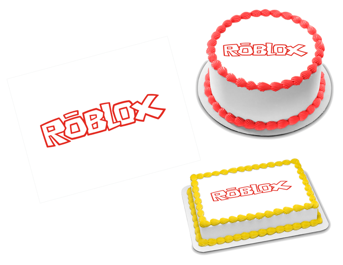 Roblox Logo Edible Image Frosting Sheet #7 (70+ sizes)