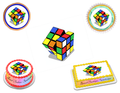 Rubik's Cube Edible Image Frosting Sheet #5 (70+ sizes)