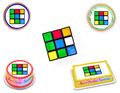 Rubik's Cube Edible Image Frosting Sheet #7 (70+ sizes)