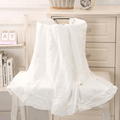 Ruffled Muslin Baby Swaddle Blankets