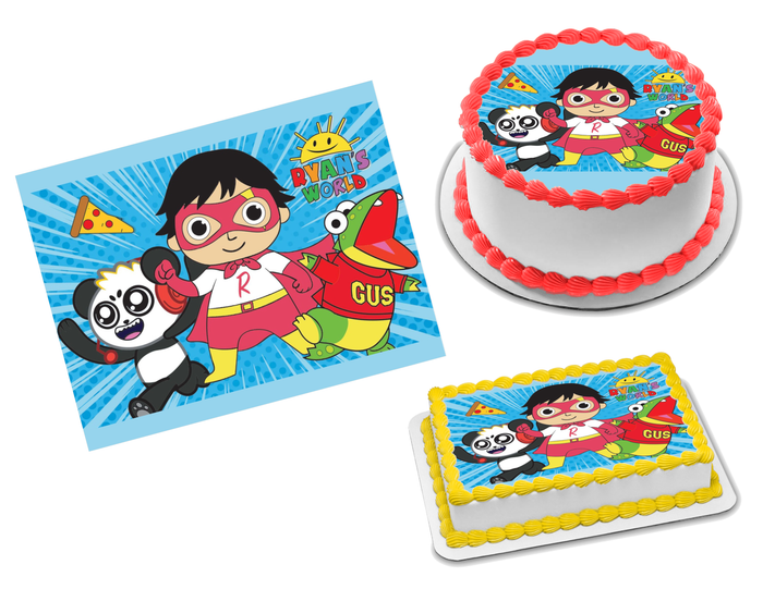 Ryan's World Edible Image Frosting Sheet #2 (70+ sizes)