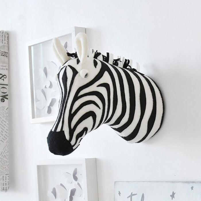 Safari Animal Felt Head Wall Décor