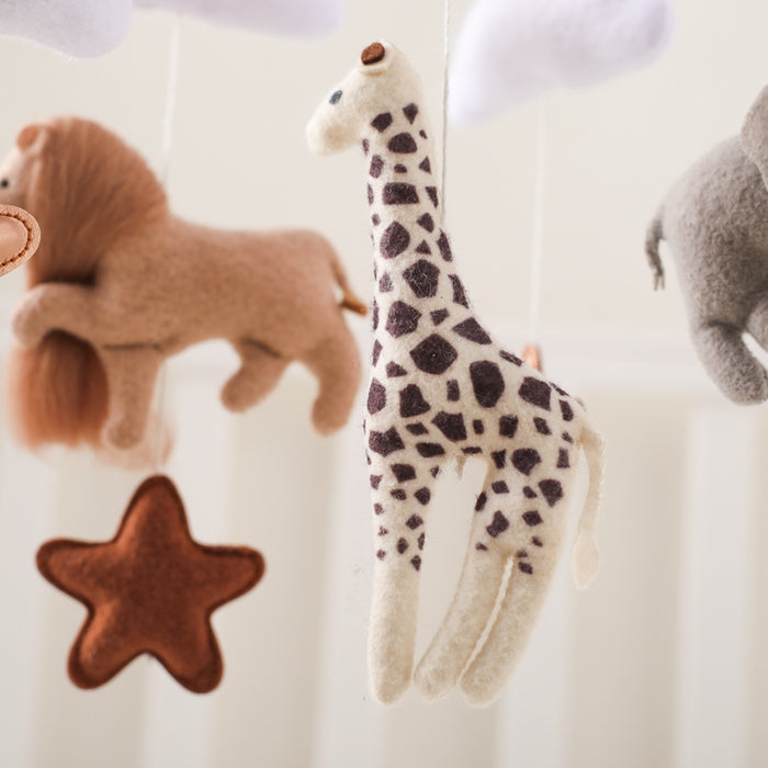 Safari Baby Crib Mobile - Cozy Nursery