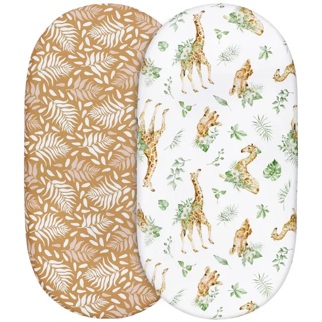 Safari Crib Mattress Cover set of 2 - Cozy Nursery